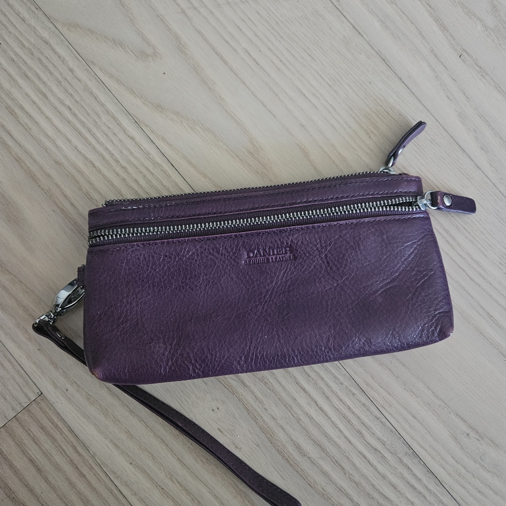 Danier premium leather wallet clutch